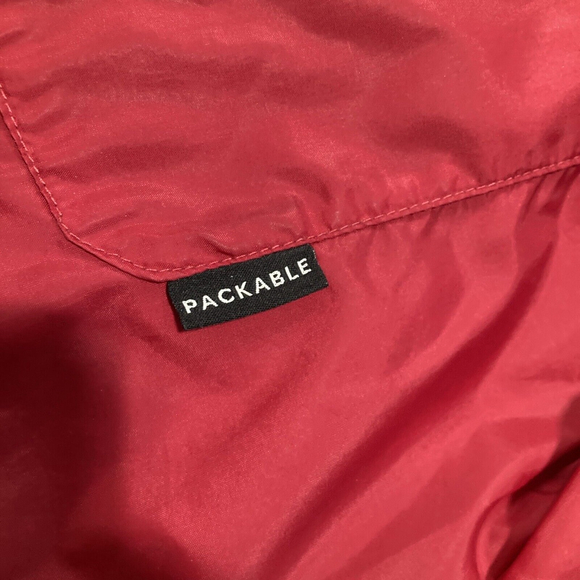 Vintage Columbia Sportswear Windbreaker Jacket Adult Large L Red Packable Coat - Picture 2 of 16
